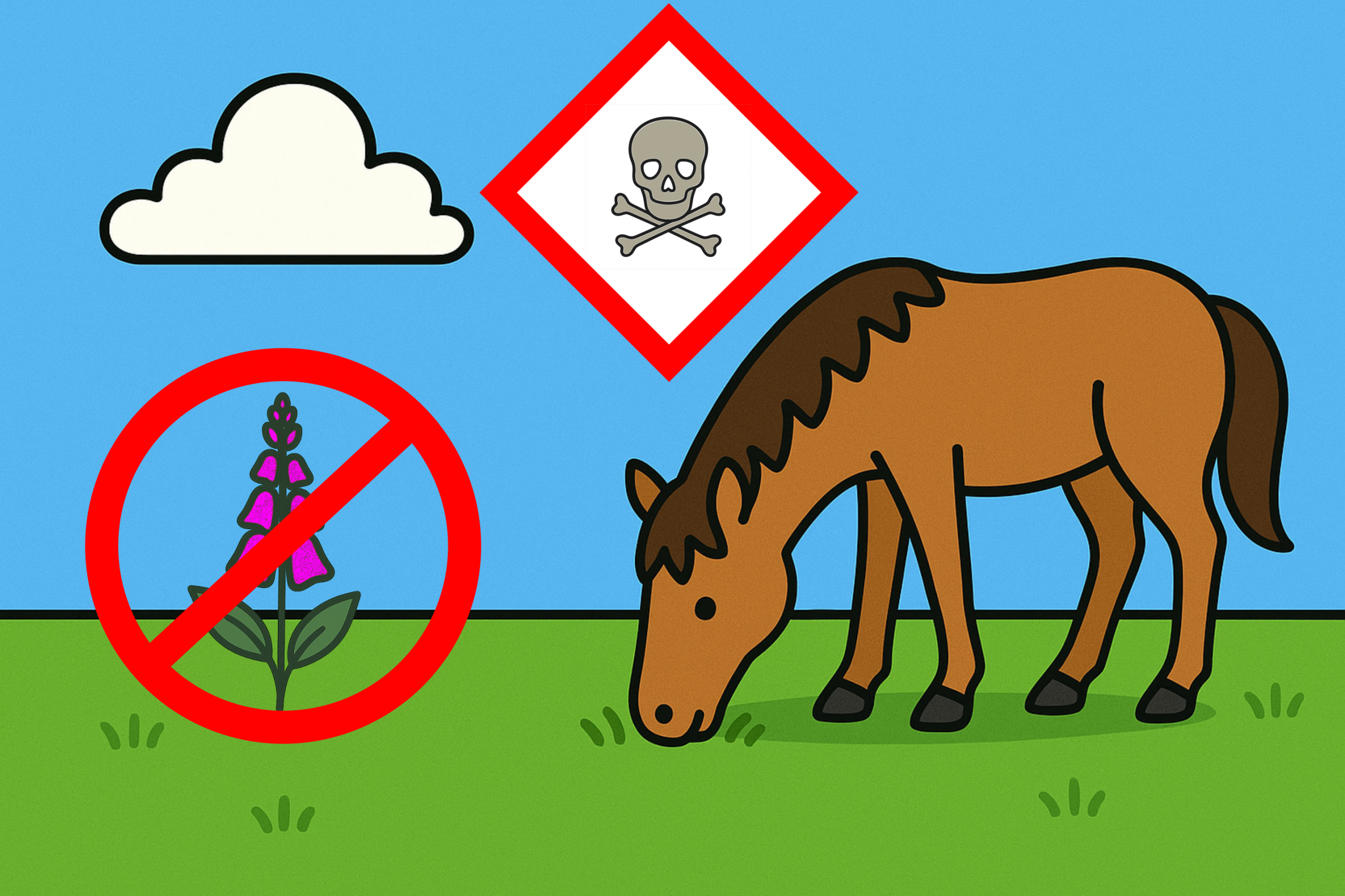 Welche Pflanzen sind für Pferde giftig?